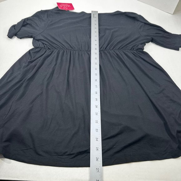 Isabel Maternity Women's Size XXL Top Deep V-Neck Nursing Black New With Tags - Picture 12 of 12